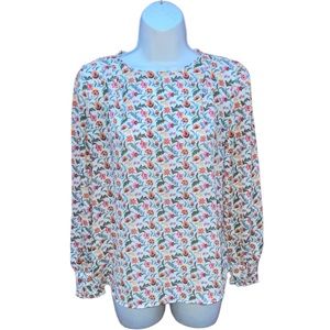 LOFT Multi Color Floral Print Top Blouse - Women’s SP